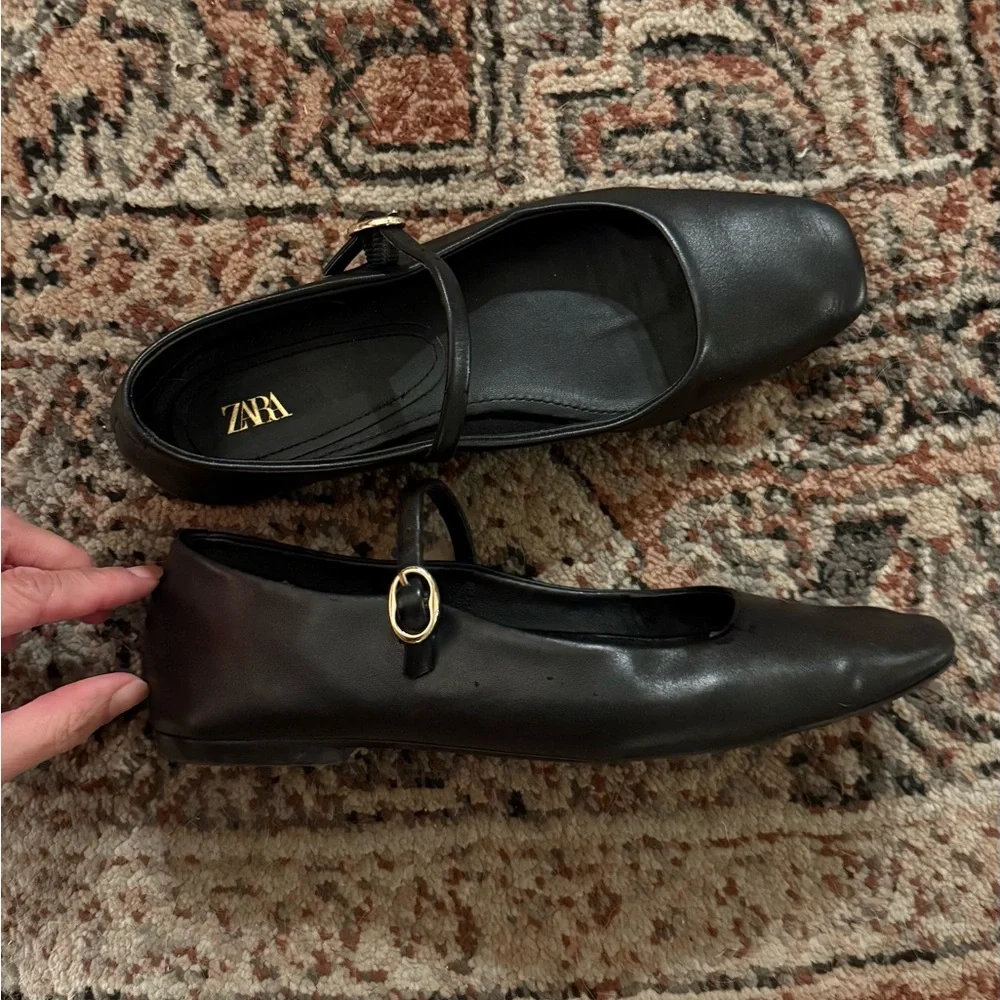 Leather ballet flats - Picture 4 of 6